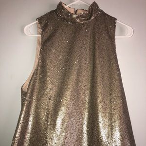 Sparkly gold top